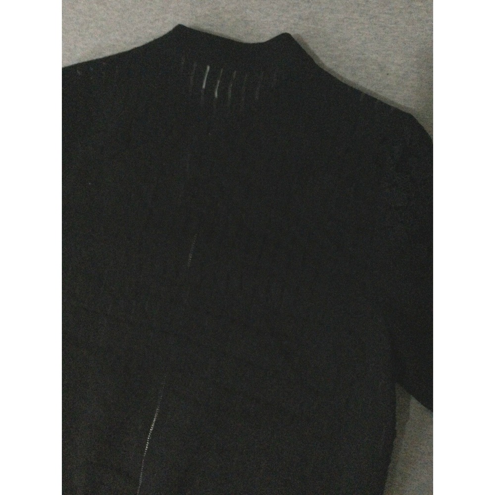 Chico's Jacket Womens 0 Black Floral Embroidered Crochet Lace Boho zipper US S - Picture 8 of 14